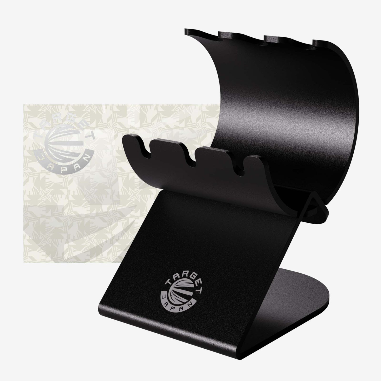 Target Target Japan DS3 02 Dartpfeile Stand aus schwarzem Metall – Dart-Display-Halter Barrel