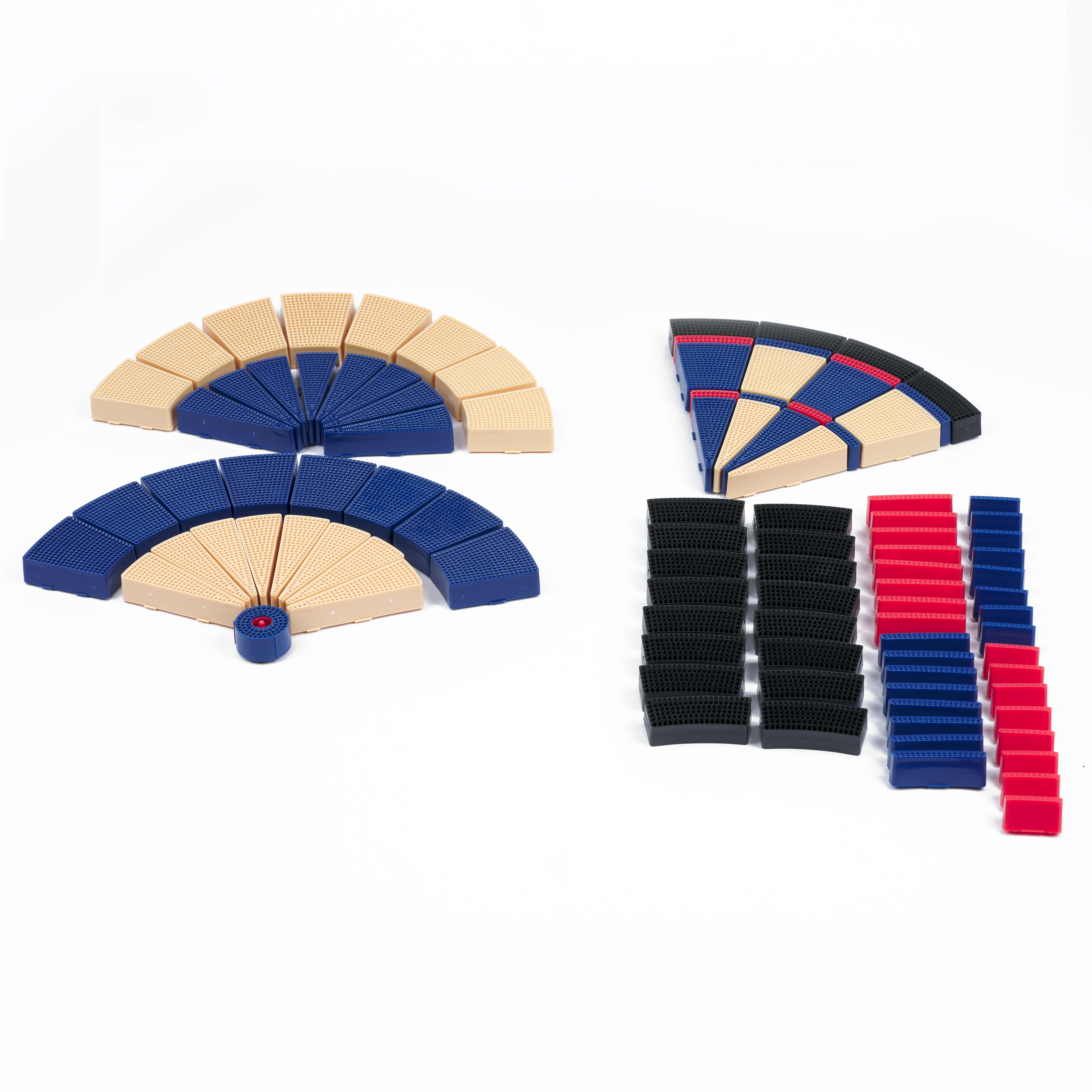 Kings Dart Kings Dart Dart-Segmente-Set Profi Turnier, Blau-Beige Barrel