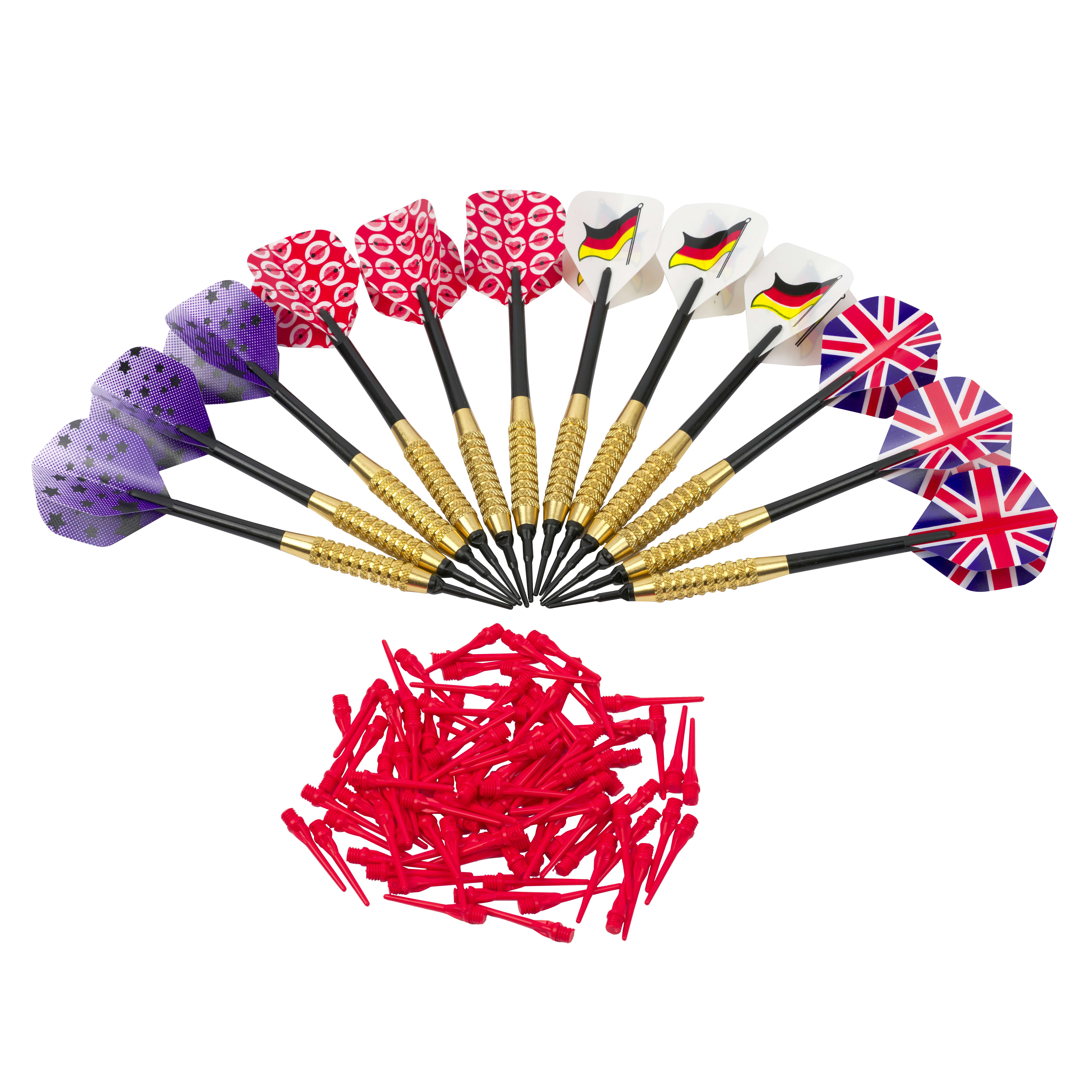 Kings Dart Kings Dart Steeldart-Set inkl. 100 Longlife-Spitzen Barrel