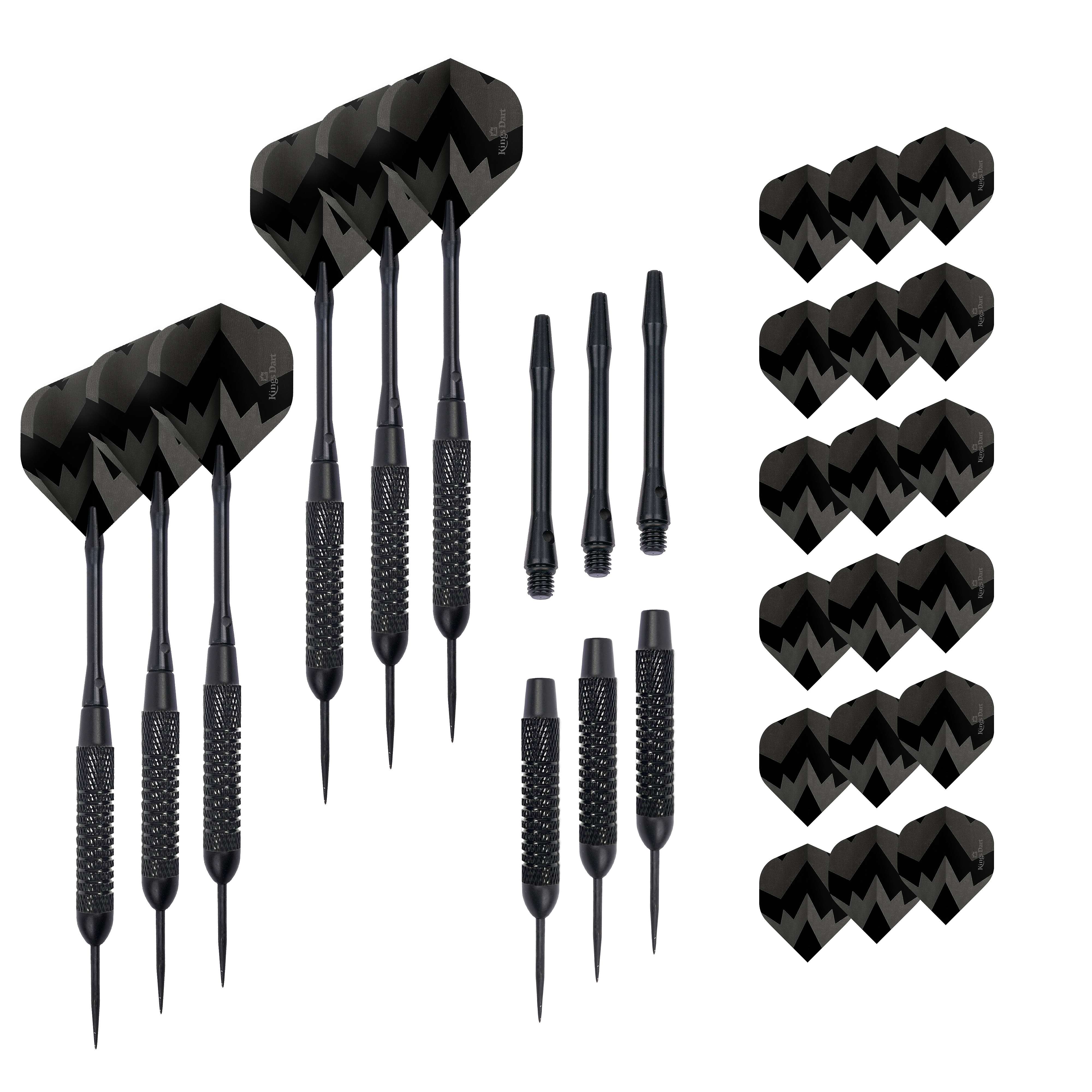 Kings Dart Kings Dart Steeldart-Set Black Star Edition Barrel