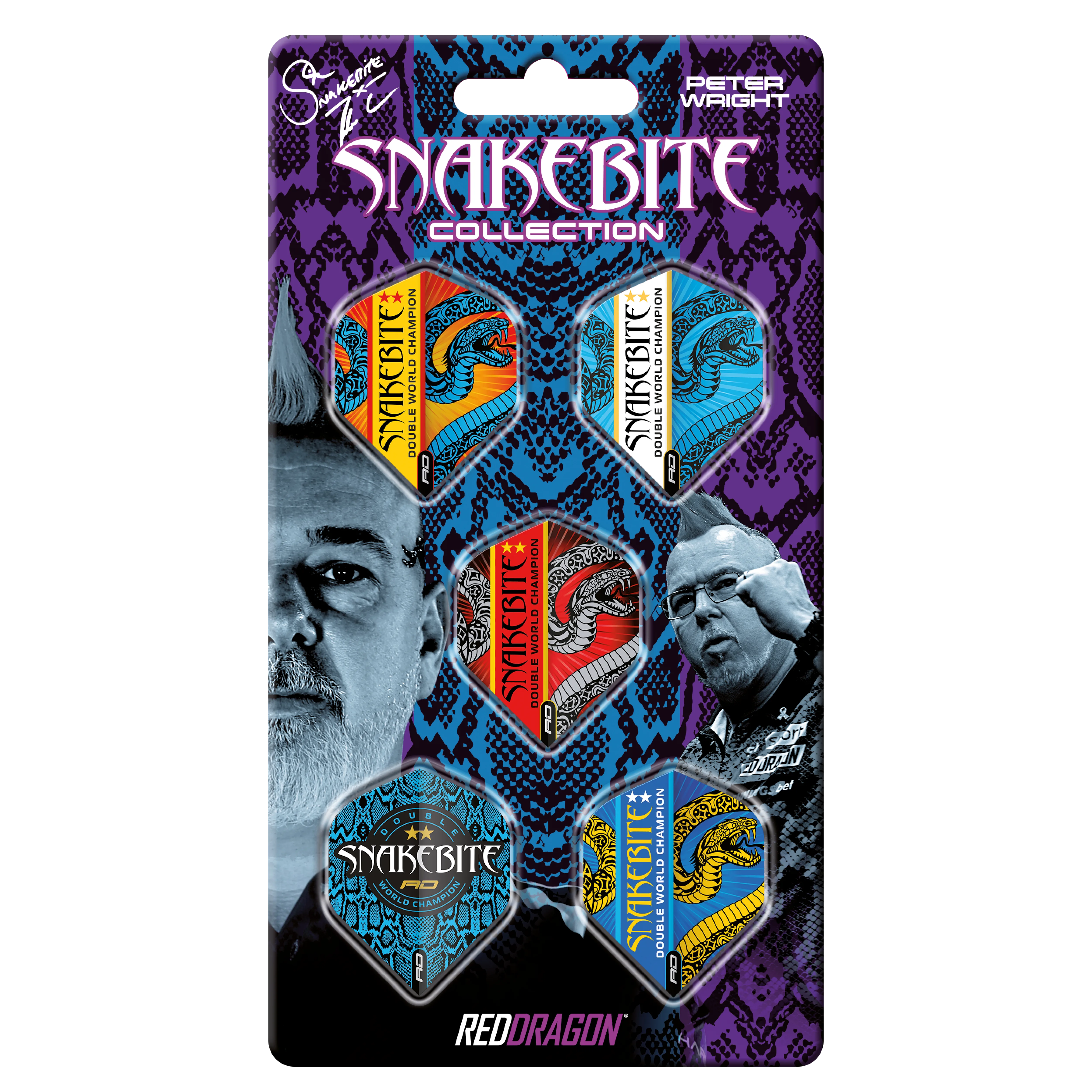 Red Dragon Snakebite Double World Champion Hardcore Flight Collection Barrel