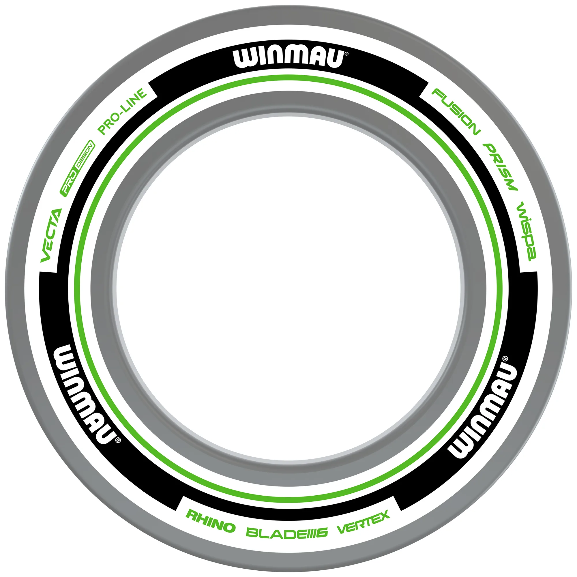 Winmau Advance White & Green Surround Barrel