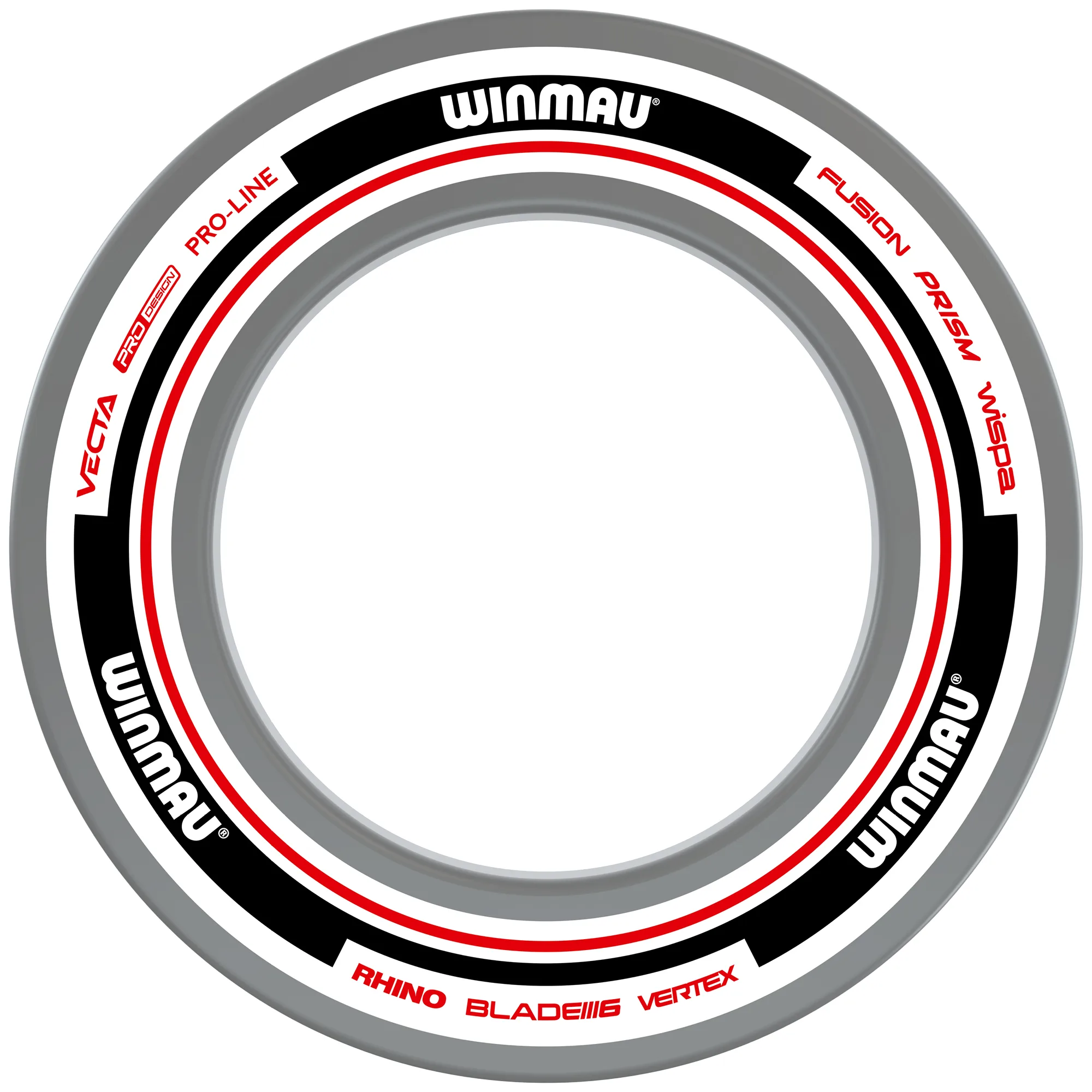 Winmau Advance White & Red Surround Barrel
