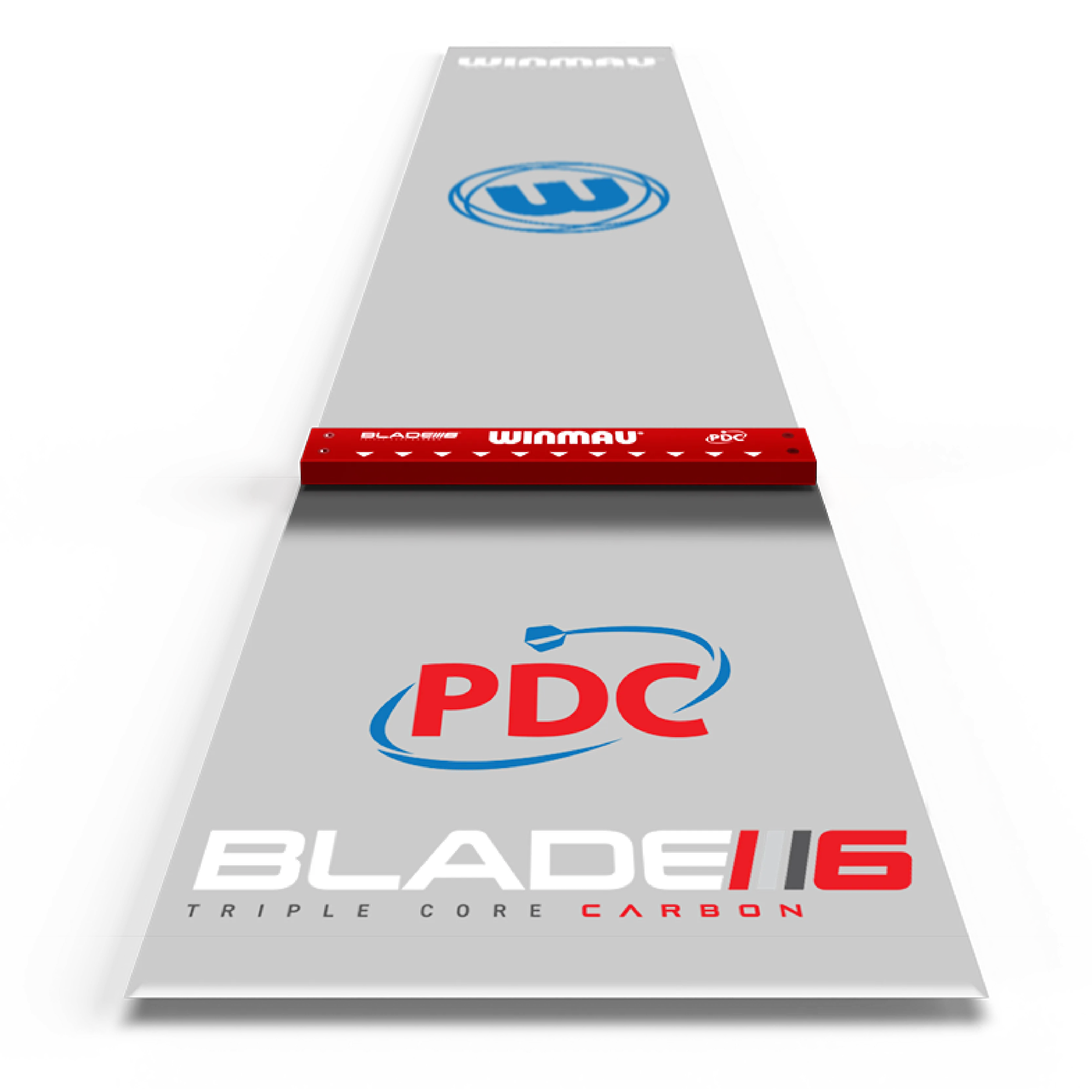 Winmau Clear Zone Precision PVC Dart Mat with Integrated Oche Barrel