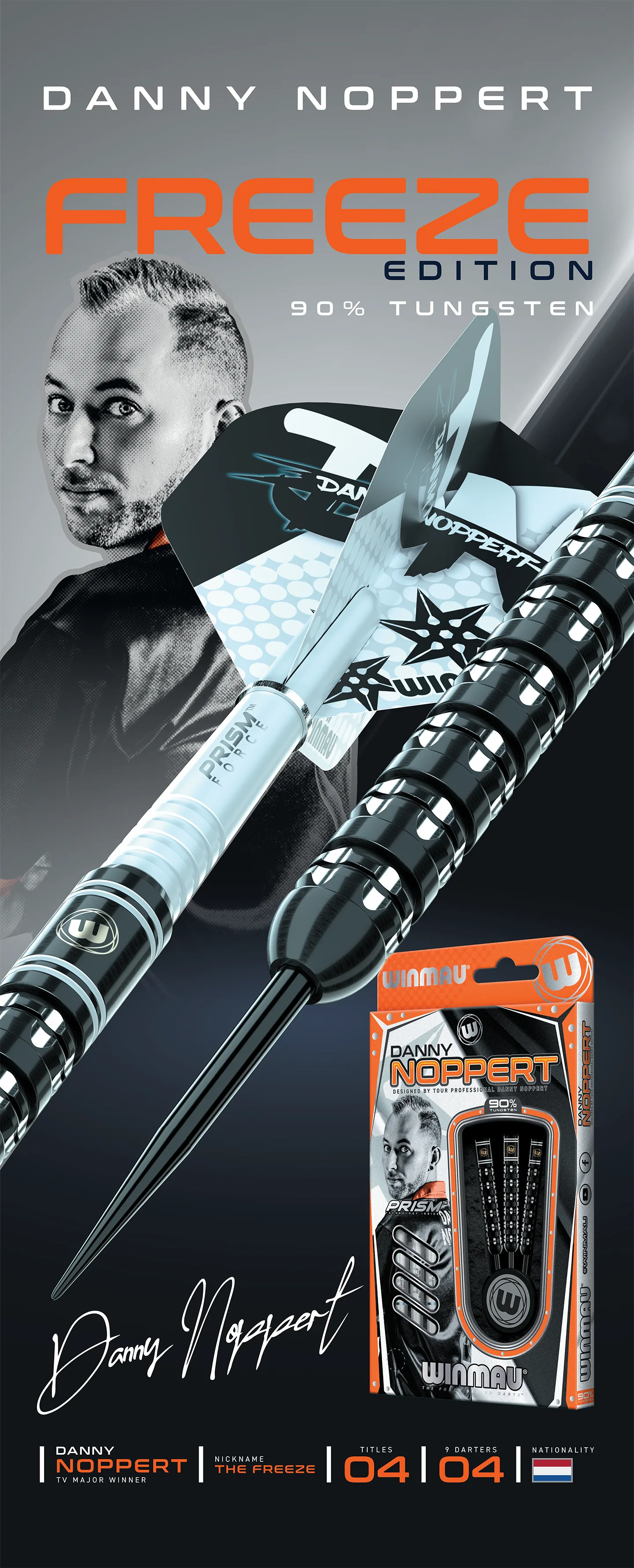 Winmau Danny Noppert Freeze Edition Barrel